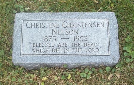 CHRISTENSEN NELSON, CHRISTINE - Shelby County, Iowa | CHRISTINE CHRISTENSEN NELSON 