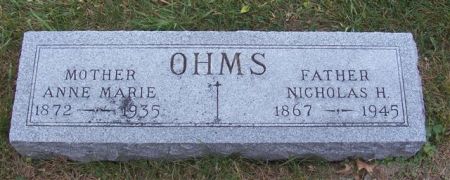 OHMS, ANNE MARIE (MOTHER) - Shelby County, Iowa | ANNE MARIE (MOTHER) OHMS 