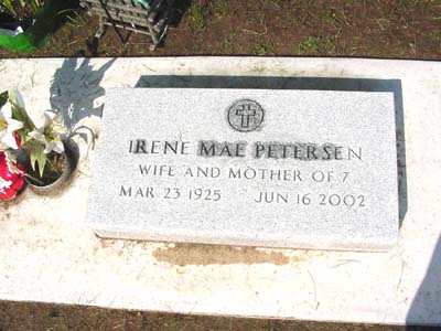 PETERSEN, IRENE MAE - Shelby County, Iowa | IRENE MAE PETERSEN 