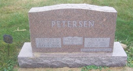PETERSEN, ALICE E - Shelby County, Iowa | ALICE E PETERSEN 