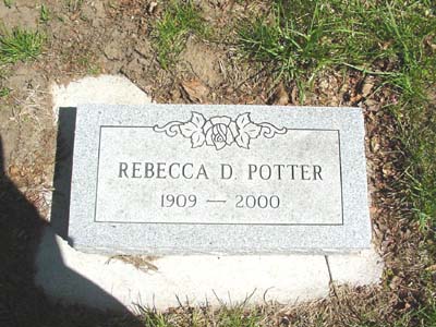 POTTER, REBECCA D. - Shelby County, Iowa | REBECCA D. POTTER 