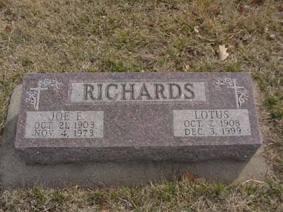 RICHARDS, JOE E. - Shelby County, Iowa | JOE E. RICHARDS 