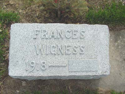 WIGNESS, FRANCES - Shelby County, Iowa | FRANCES WIGNESS 