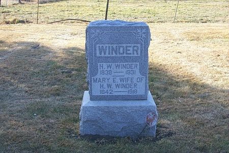 WINDER, MARY E. - Shelby County, Iowa | MARY E. WINDER 