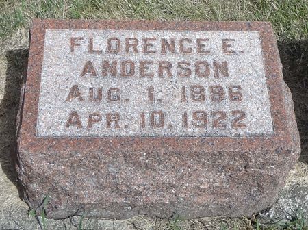 SOWERS ANDERSON, FLORENCE ESTELLE - Story County, Iowa | FLORENCE ESTELLE SOWERS ANDERSON 