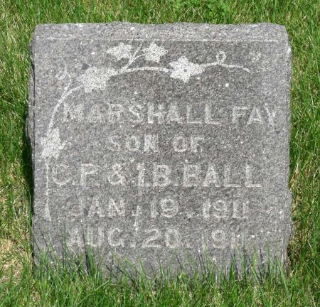BALL, MARSHALL FAY - Story County, Iowa | MARSHALL FAY BALL 