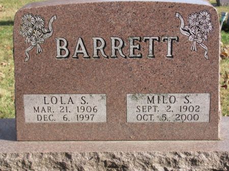 BARRETT, MILO  S. - Story County, Iowa | MILO  S. BARRETT 
