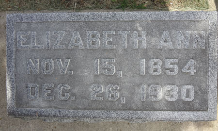 DICKSON, ELZABETH ANN - Story County, Iowa | ELZABETH ANN DICKSON 