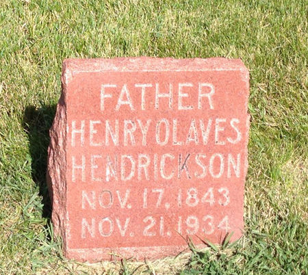HENDRICKSON, HENRY OLAVES - Story County, Iowa | HENRY OLAVES HENDRICKSON 