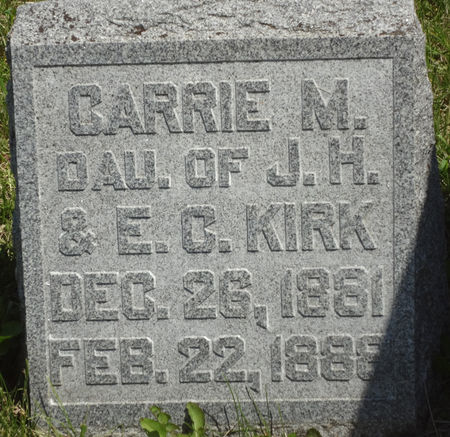 KIRK, CARRIE M. - Story County, Iowa | CARRIE M. KIRK 