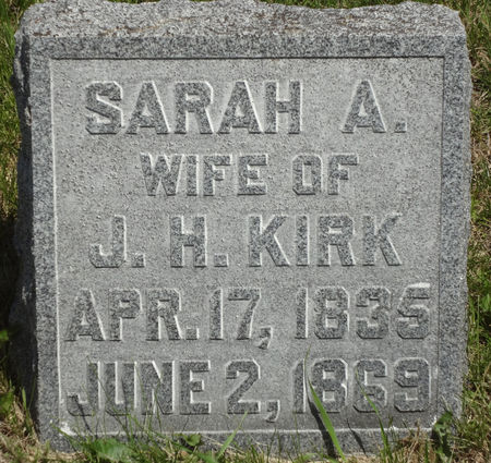 KIRK, SARAH AMELIA - Story County, Iowa | SARAH AMELIA KIRK 