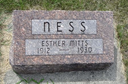 NESS, ESTHER MITTS - Story County, Iowa | ESTHER MITTS NESS 
