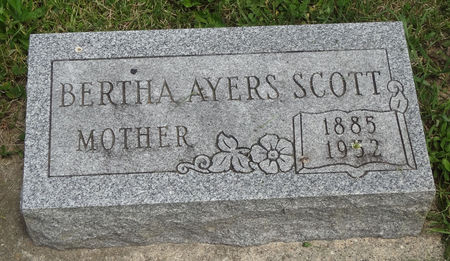 AYERS SCOTT, BERTHA MAE - Story County, Iowa | BERTHA MAE AYERS SCOTT 