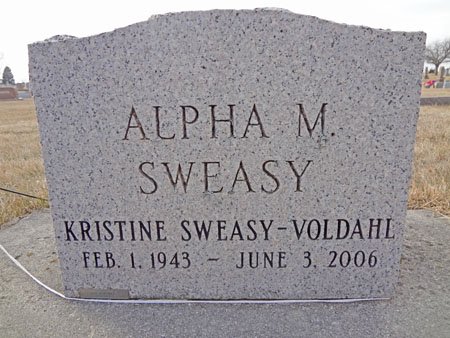 SWEASY VOLDAHL, KRISTINE ELLEN - Story County, Iowa | KRISTINE ELLEN SWEASY VOLDAHL 