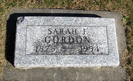 GORDON, SARAH F. - Tama County, Iowa | SARAH F. GORDON 