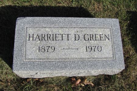 GREEN, HARRIETT D. - Tama County, Iowa | HARRIETT D. GREEN 