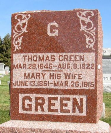 GREEN, MARY - Tama County, Iowa | MARY GREEN 
