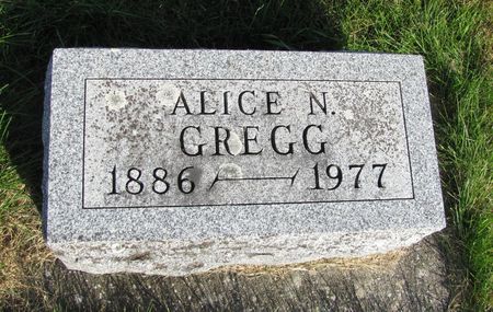 GREGG, ALICE N. - Tama County, Iowa | ALICE N. GREGG 