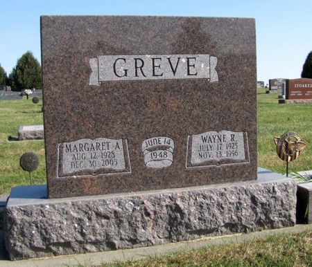 GREVE, MARGARET A. - Tama County, Iowa | MARGARET A. GREVE 
