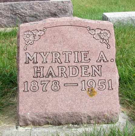 HARDEN, MYRTIE A. - Tama County, Iowa | MYRTIE A. HARDEN 