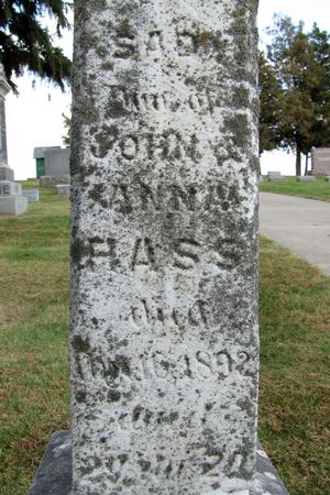 HASS, SADY - Tama County, Iowa | SADY HASS 