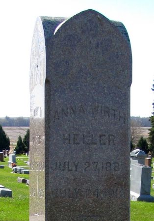 WIRTH HELLER, ANNA - Tama County, Iowa | ANNA WIRTH HELLER 