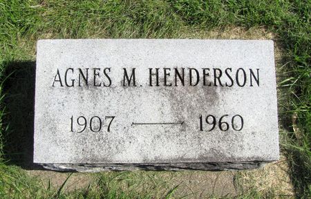 HENDERSON, AGNES M. - Tama County, Iowa | AGNES M. HENDERSON 
