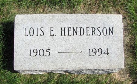 HENDERSON, LOIS E. - Tama County, Iowa | LOIS E. HENDERSON 