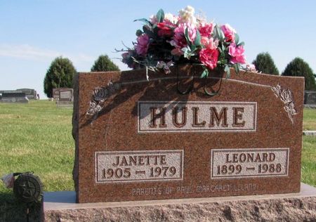 HULME, LEONARD - Tama County, Iowa | LEONARD HULME 