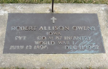 OWENS, ROBERT ALLISON - Tama County, Iowa | ROBERT ALLISON OWENS 