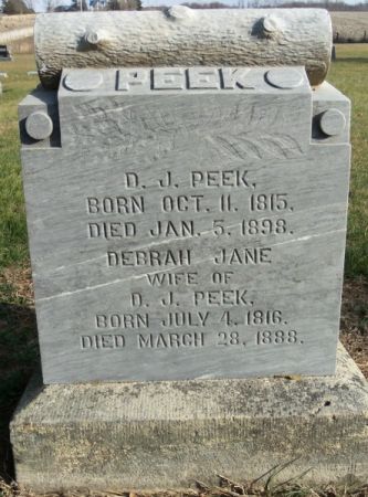 PEEK, D J - Tama County, Iowa | D J PEEK 