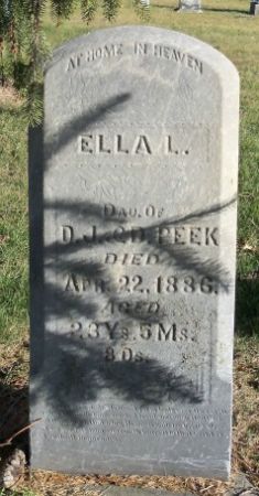 PEEK, ELLA - Tama County, Iowa | ELLA PEEK 