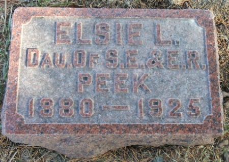 PEEK, ELSIE - Tama County, Iowa | ELSIE PEEK 