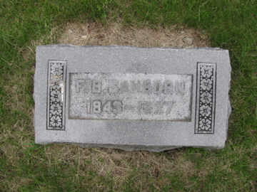 SANBORN, FREDERICK B. - Tama County, Iowa | FREDERICK B. SANBORN 