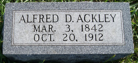ACKLEY, ALFRED D. - Taylor County, Iowa | ALFRED D. ACKLEY 