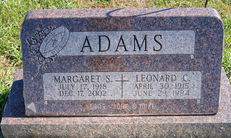 ADAMS, MARGARET VIOLET SERENA - Taylor County, Iowa | MARGARET VIOLET SERENA ADAMS 