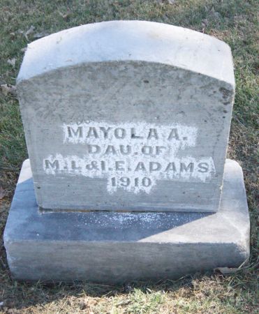 ADAMS, MAYOLA ANN - Taylor County, Iowa | MAYOLA ANN ADAMS 