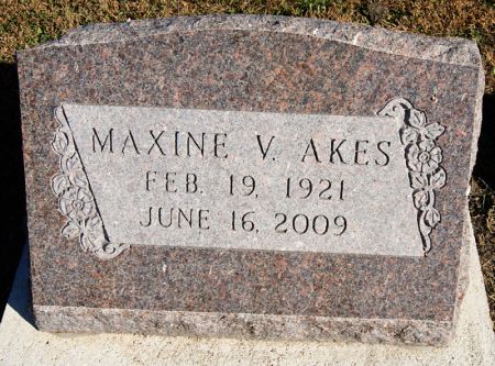 HOFFMAN AKES, MAXINE VIVIAN - Taylor County, Iowa | MAXINE VIVIAN HOFFMAN AKES 