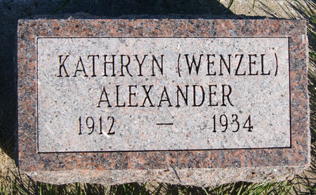 WENZEL ALEXANDER, KATHRYN  EMILY - Taylor County, Iowa | KATHRYN  EMILY WENZEL ALEXANDER 