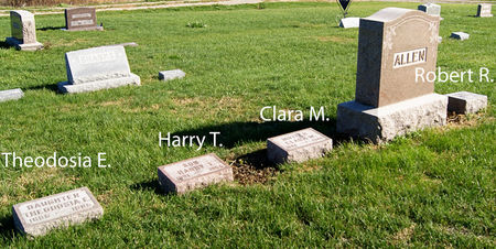 ALLEN, ROBERT RANDOLPH, FAMILY PLOT OF - Taylor County, Iowa | ROBERT RANDOLPH, FAMILY PLOT OF ALLEN 