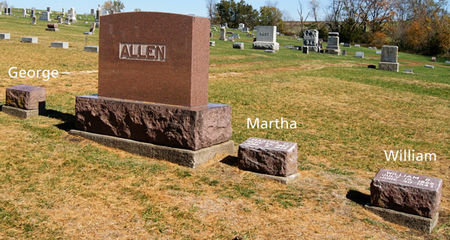 ALLEN, WILLIAM B., FAMILY PLOT OF - Taylor County, Iowa | WILLIAM B., FAMILY PLOT OF ALLEN 