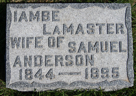 ANDERSON, IAMBE - Taylor County, Iowa | IAMBE ANDERSON 