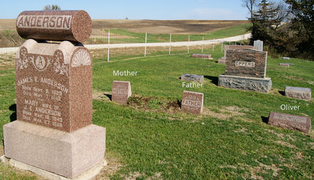 ANDERSON, JAMES E., FAMILY PLOT OF - Taylor County, Iowa | JAMES E., FAMILY PLOT OF ANDERSON 