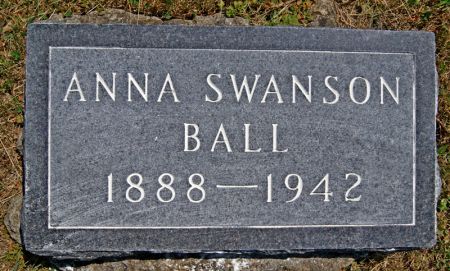 SWANSON BALL, ANNA - Taylor County, Iowa | ANNA SWANSON BALL 