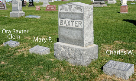 BAXTER, CHARLES WEBSTER, FAMILY PLOT OF - Taylor County, Iowa | CHARLES WEBSTER, FAMILY PLOT OF BAXTER 