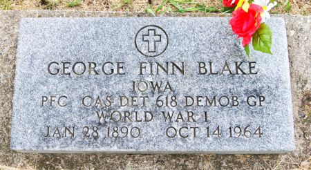 BLAKE, GEORGE FINN - Taylor County, Iowa | GEORGE FINN BLAKE 