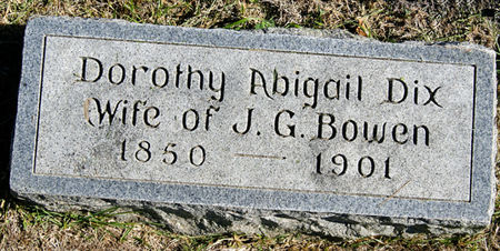 DIX BOWEN, DOROTHY ABIGAIL - Taylor County, Iowa | DOROTHY ABIGAIL DIX BOWEN 