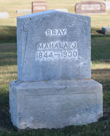 BRAY, MAHALA JANE - Taylor County, Iowa | MAHALA JANE BRAY 