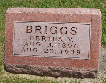 BRIGGS, BERTHA V. - Taylor County, Iowa | BERTHA V. BRIGGS 