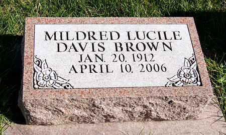 DAVIS PENNINGTON, MILDRED LUCILE - Taylor County, Iowa | MILDRED LUCILE DAVIS PENNINGTON 